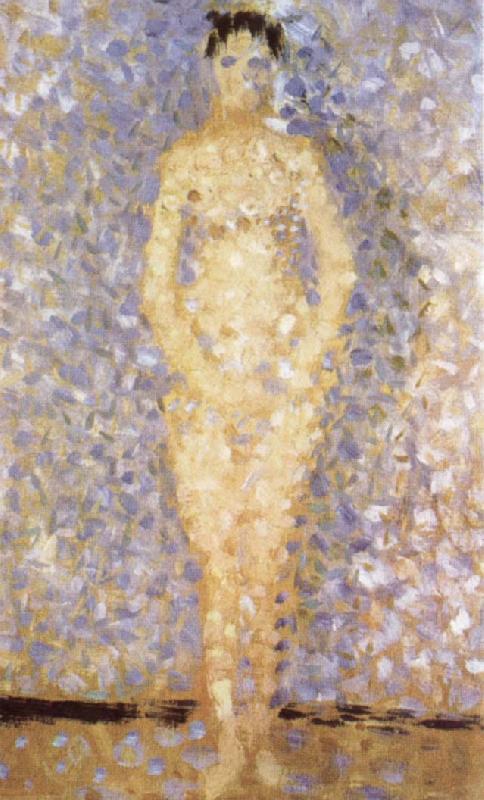 Georges Seurat Standing Female Nude Sweden oil painting art